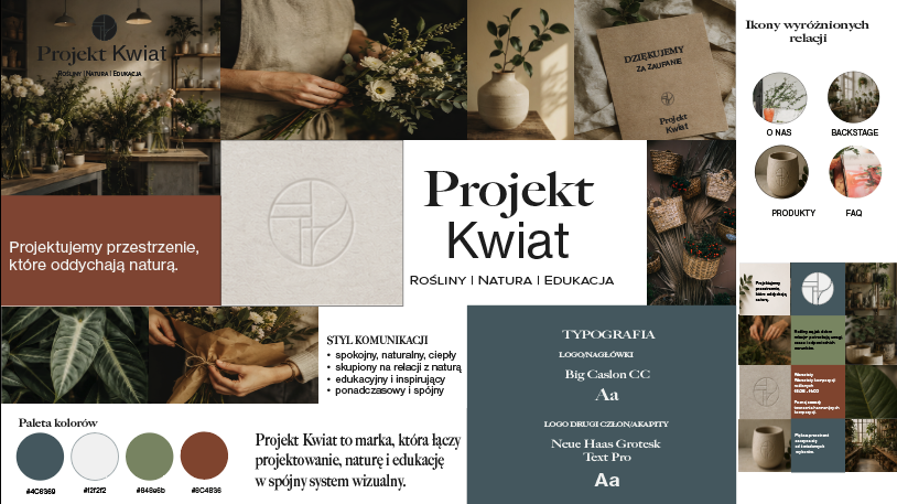 Projekt Kwiat- branding i księga znaku, projekt Zacznij od projektu Zobacz moje portfolio projektanta stron internetowych i branding. Sprawdź wybrane projekty stron www, identyfikacji wizualnej oraz materiałów do druku.